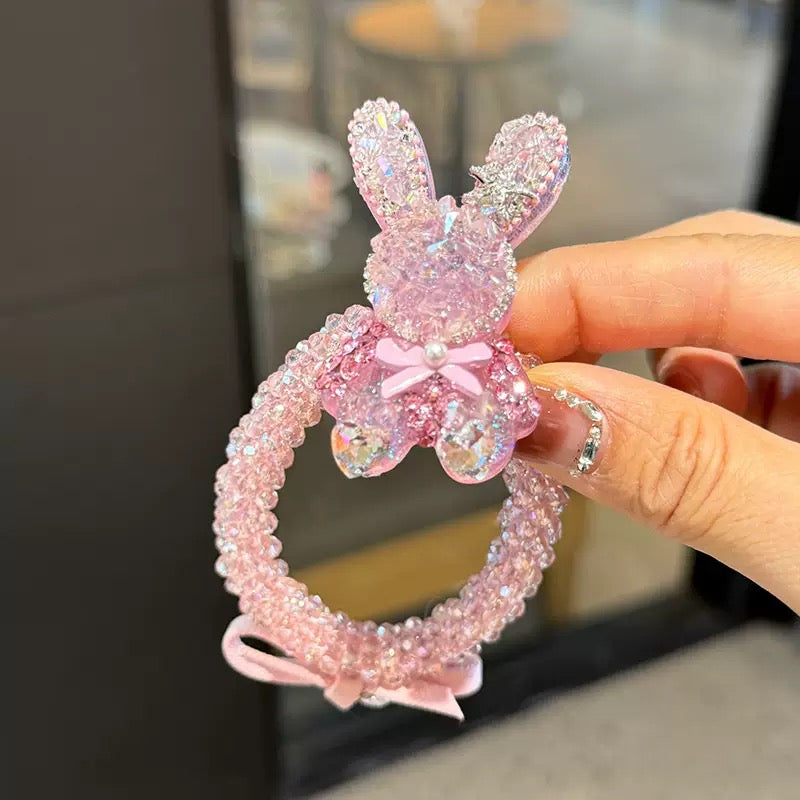Pink Czech Diamond Hair Clip | Alloy Rhinestone Barrette | Sparkly Romantic Bridal Hairpin | Sweet Luxury Gift for Women