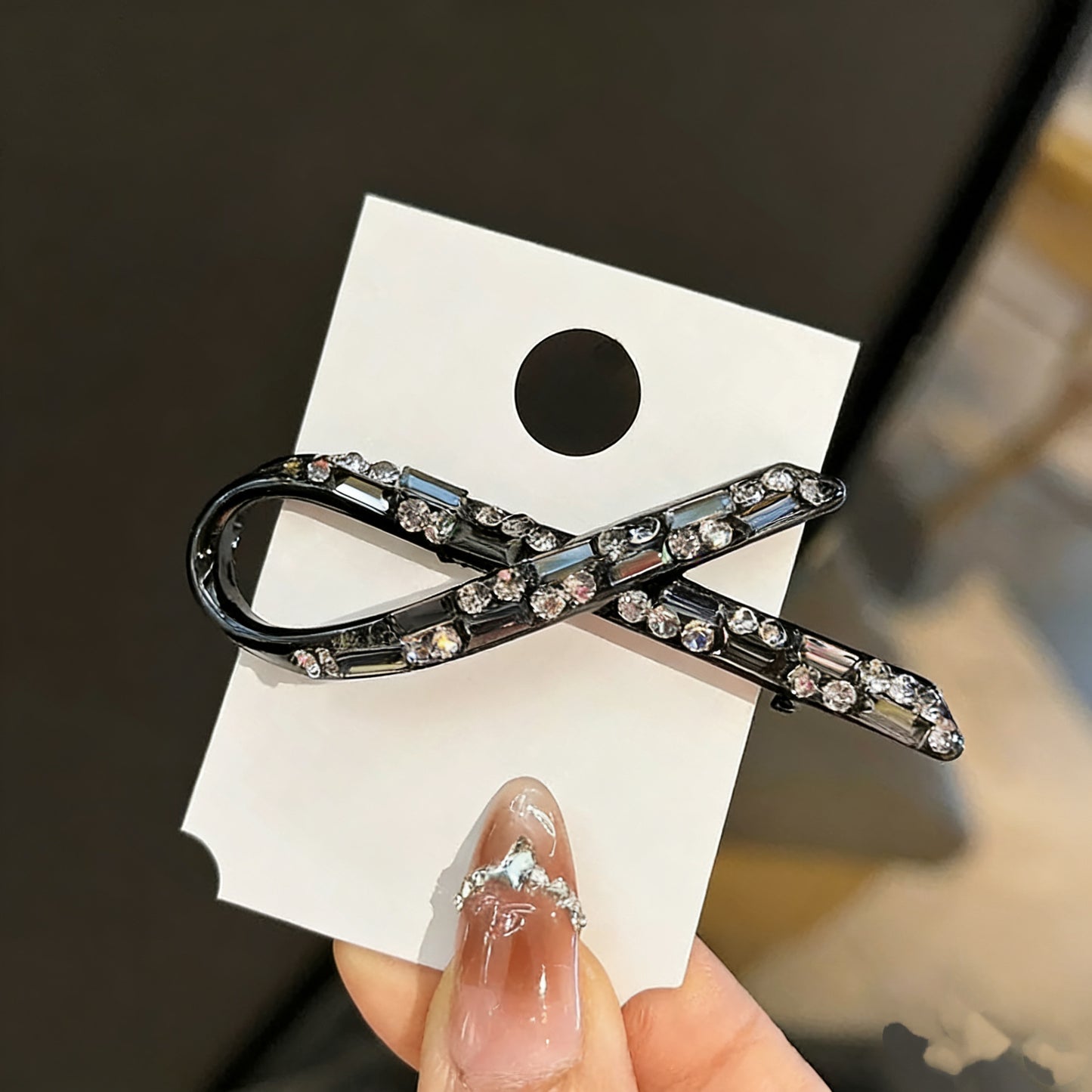 Sparkling Czech Diamond Hair Clip | Alloy Rhinestone Barrette | Brilliant Shine Bridal Hairpin | Luxury Gift for Women