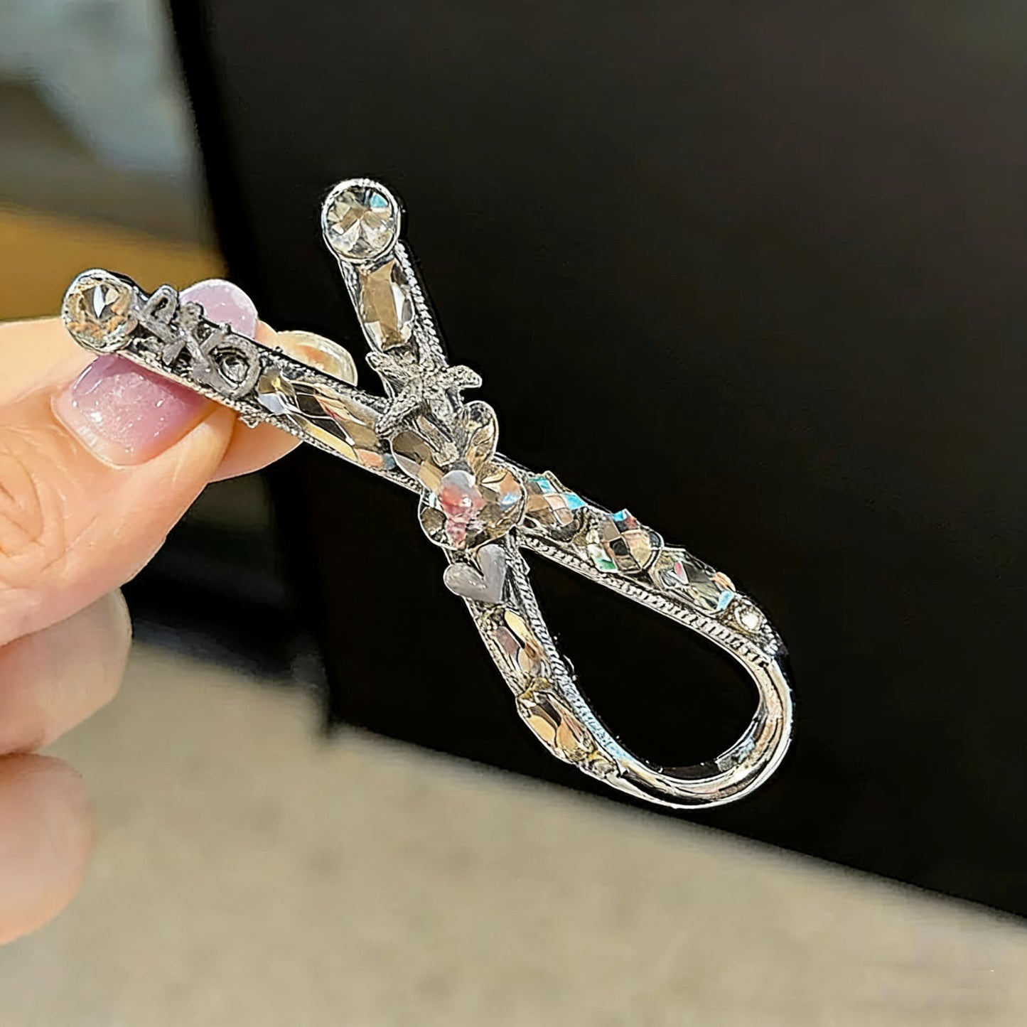 Sparkling Czech Diamond Hair Clip | Alloy Rhinestone Barrette | Brilliant Shine Bridal Hairpin | Luxury Gift for Women